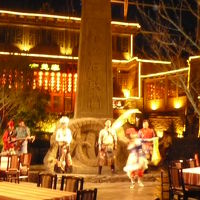 冬季は大型ショーはないがバーの近くで小規模ながらやっ