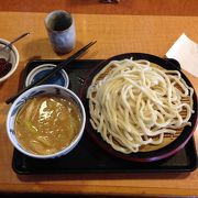 鴨南蛮ならぬ、鴨の味噌汁つけ麺うどんを食べに行きました。