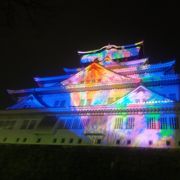 大阪城がきれいでした