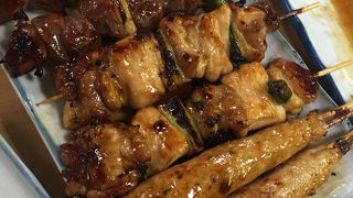 煙もくもくだけどおいしいおおきな焼き鳥