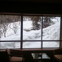 写真が暗いですが…雪が見えます！