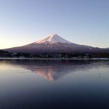 201501246時の朝は、非常に印象的な富士山の撮影を実行
