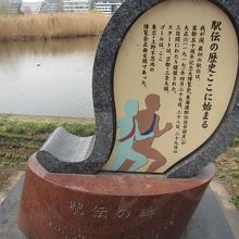 日本初の駅伝のゴール地点