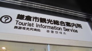 ＪＲ鎌倉駅東口改札のすぐそばにある