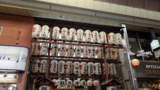 京都の新京極通に面している天満宮