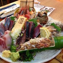 刺身盛り合わせ　大関（1380円）