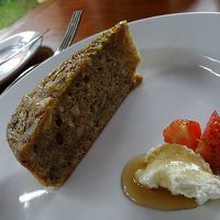 朝食のバナナブレッド