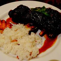 夕食　インドネシアのポークリブ