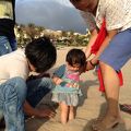 乳幼児の対応を運ぶためのプライベートビーチ
