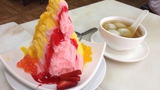 かき氷というよりアイスのような。。