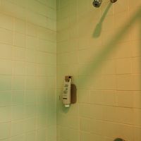 1つ穴のシャワー。慣れが必要。