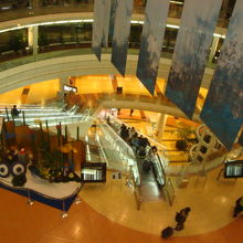 中央部のふき抜けです。