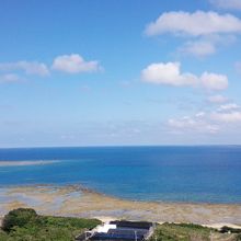 海側のベンチから眺めた風景です。