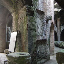 地下の様子、楕円形の地下の様子がうかがえる