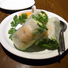 海老とアボガドの生春巻き