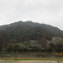 鳥取城石垣と久松山