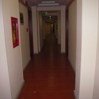 くねくねした廊下