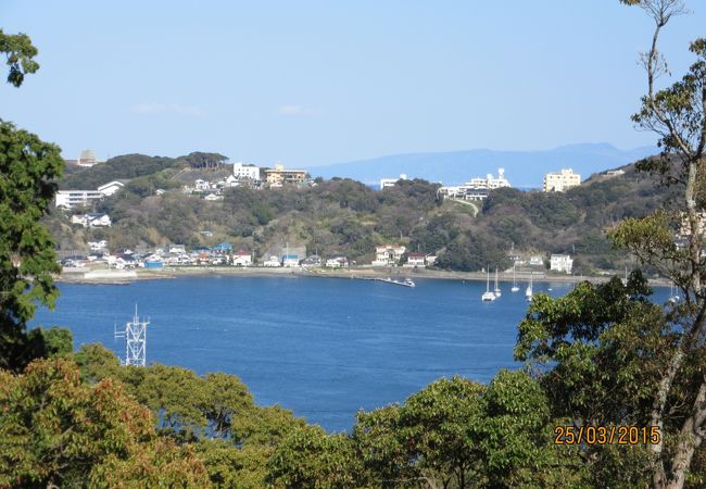 下田城跡から見た下田湾