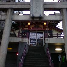 階段は急です。