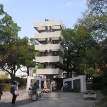 原爆ドームの近くにあります