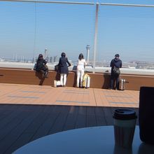 展望デッキのテーブルから。