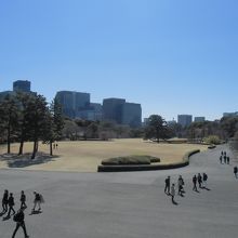 天守台からの風景（大奥があった場所）