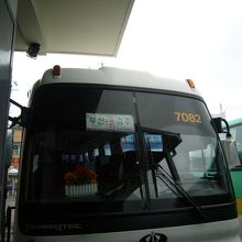 釜山行きバス