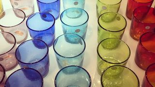 キレイなガラス製品がたくさんあって楽しい