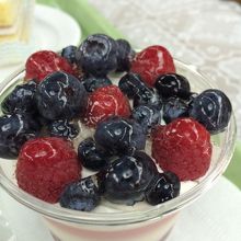 ベリーのムース。ボリュームたっぷり。懐かしい味でした。