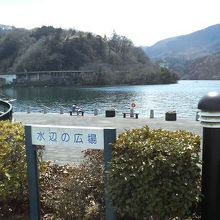 湖畔でのんびりできる広場などがあります。