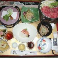 部屋出しの夕食です