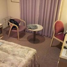 荷物置いててすみません。若干古さはあるものの清潔で快適。