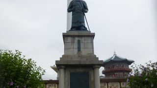 ここから対馬が見えます。