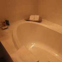 プレジデンタルスイートの浴槽。とても快適でした