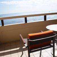 オーシャンビューのバルコニー
