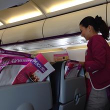 機内食は大繁盛