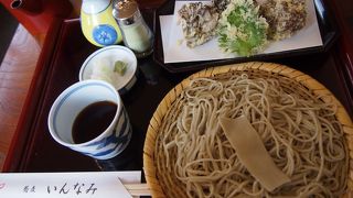 さくさく天ぷらと美味しいお蕎麦!　オススメです