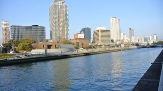 中之島の南側を流れる川
