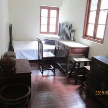 毛沢東の寝室。