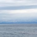 目の前は富山湾、その向こうは立山連峰