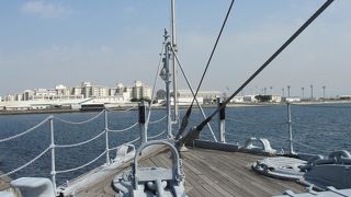 歴史を感じる記念艦