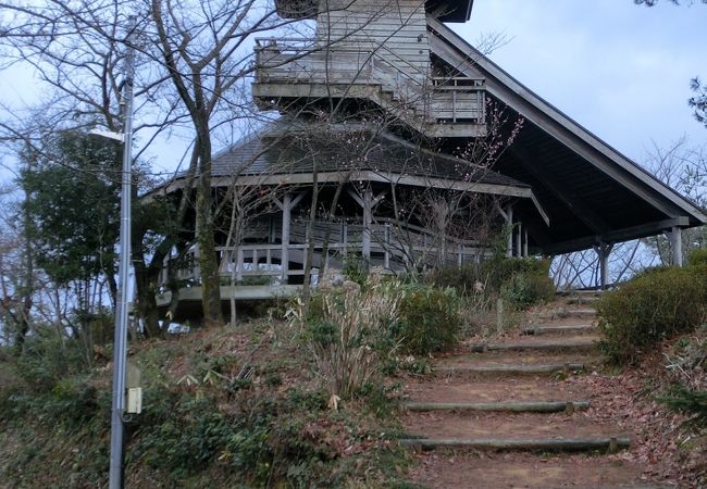 山代温泉を見下ろせる高台　　白山も見える