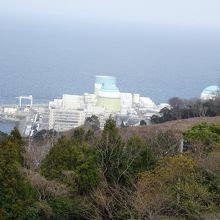 伊方きらら館展望台からの伊方原子力発電所
