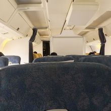 シンプルすぎる機内