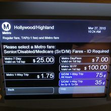 Aの"7 Day"を選ぶとTAPカードが買えます