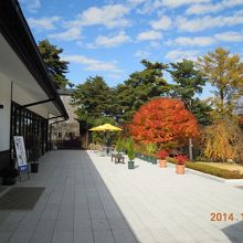 天気も良く広いガーデンを散策しました。紅葉がきれいでした。