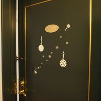 部屋の扉もクリスマス仕様