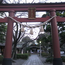 神社入り口の鳥居