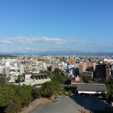 熊本城からの景色