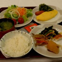 朝食は団体の宴会ルーム　種類は若干少ない